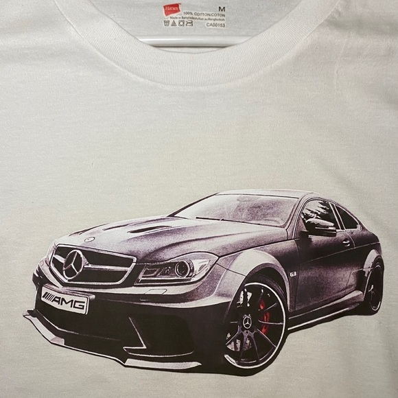 White Mercedes Benz Tee - Picture 2 of 2